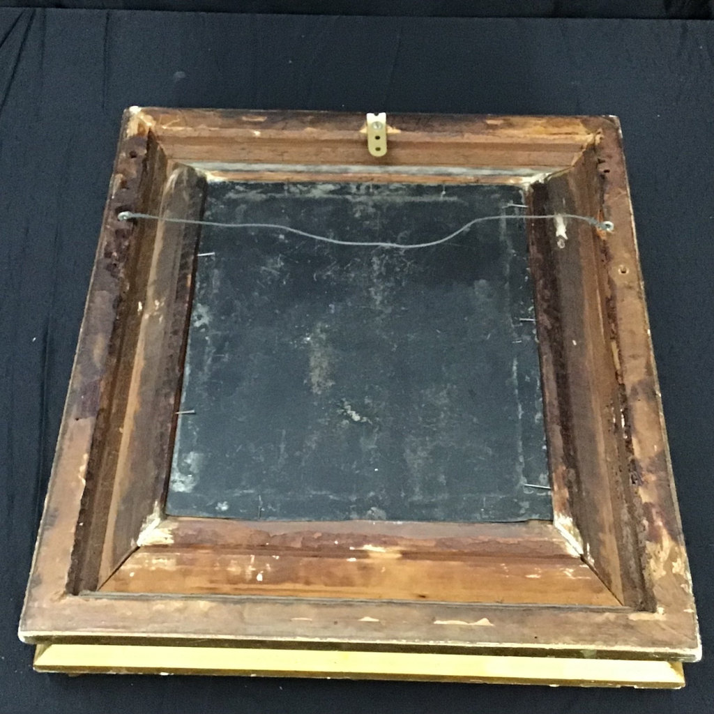 Antique Framed George M. Banks Oil on Metal - image 9 of 15