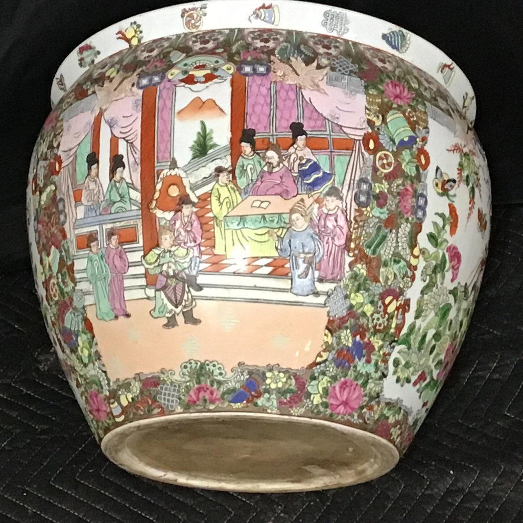 Chinese Rose Medallion Fish Bowls - image 8 of 9