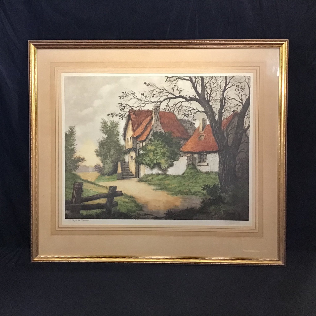 Barnaix Framed Color Etching - image 3 of 9