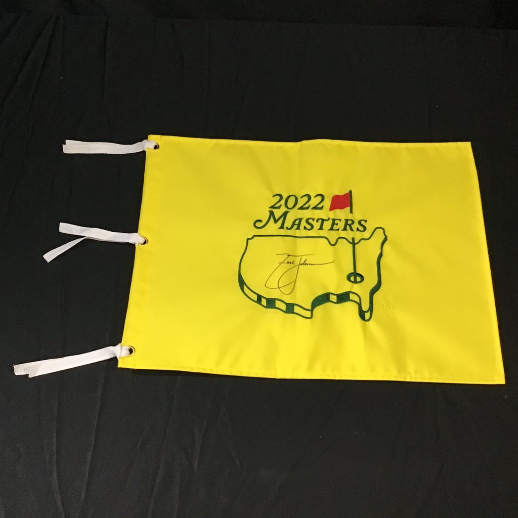 Zach Johnson Signed 2022 Masters Flag - image 2 of 5