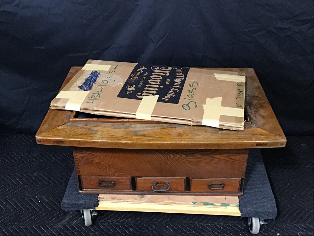 Antique Keyaki Wood Hibachi - image 1 of 13