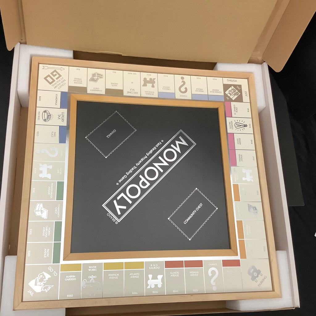 Deluxe Wooden Cabinet  Monopoly Game - image 5 of 5