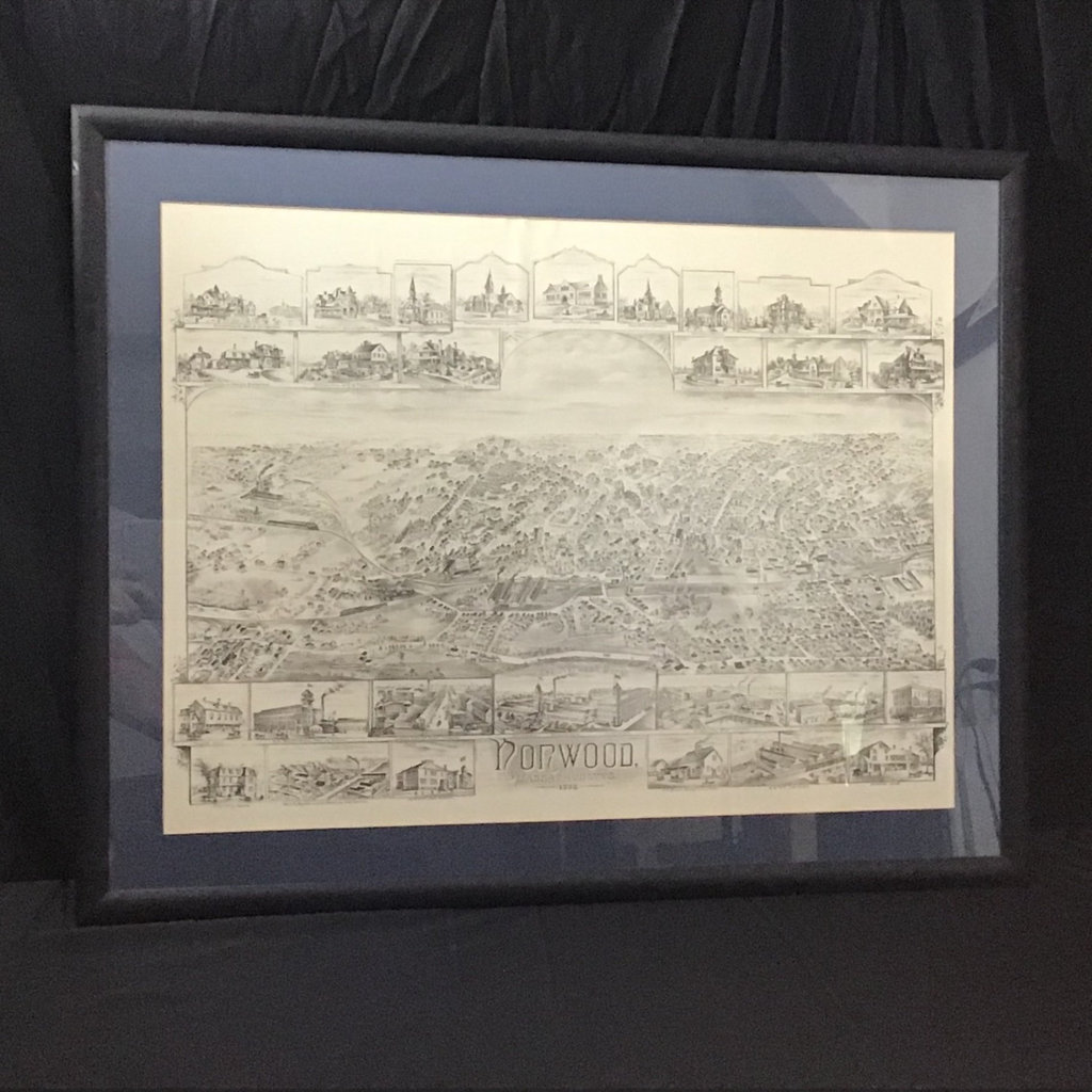 Framed Lithograph Norwood 1898 - image 2 of 8