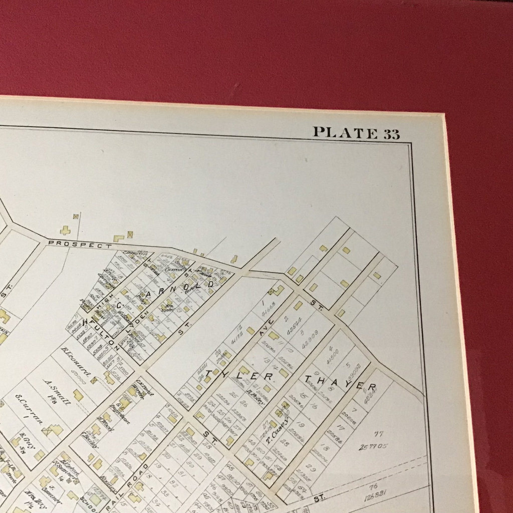 Framed Map of Norwood MA, circa 1888 - image 5 of 7