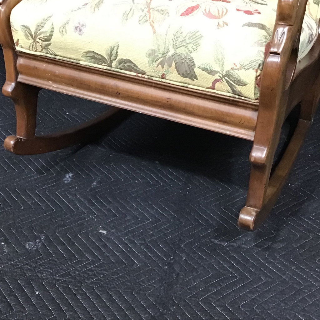 Upholstered Swan Arm Rocker - image 9 of 12