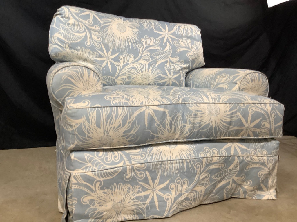 Upholstered Overstuffed Chair - image 1 of 5