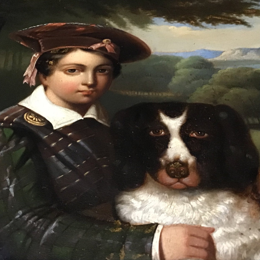Antique Framed George M. Banks Oil on Metal - image 2 of 15