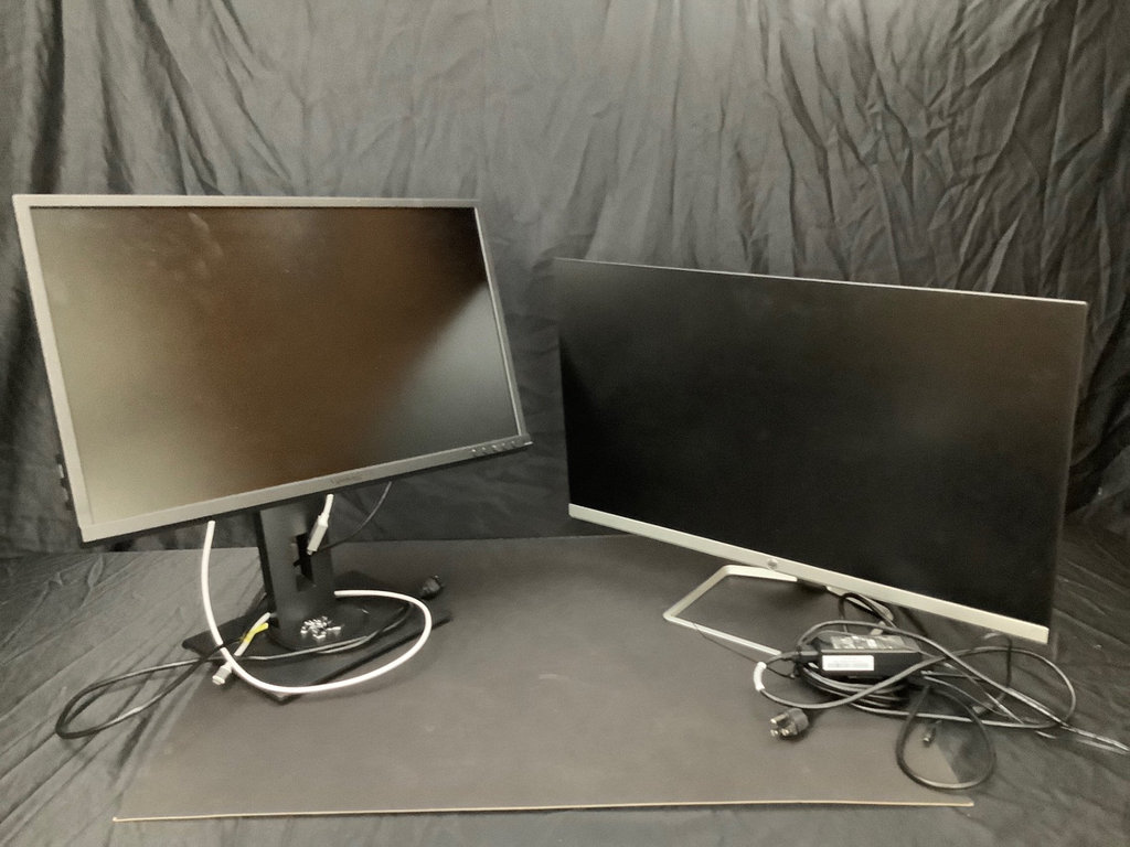 Two Computer Monitors with Cables - image 1 of 8