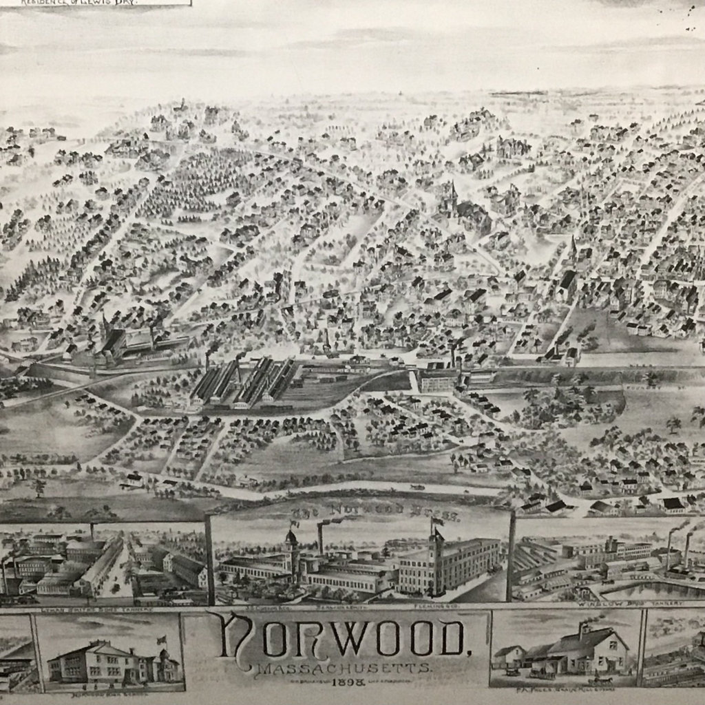 Framed Lithograph Norwood 1898 - image 7 of 8