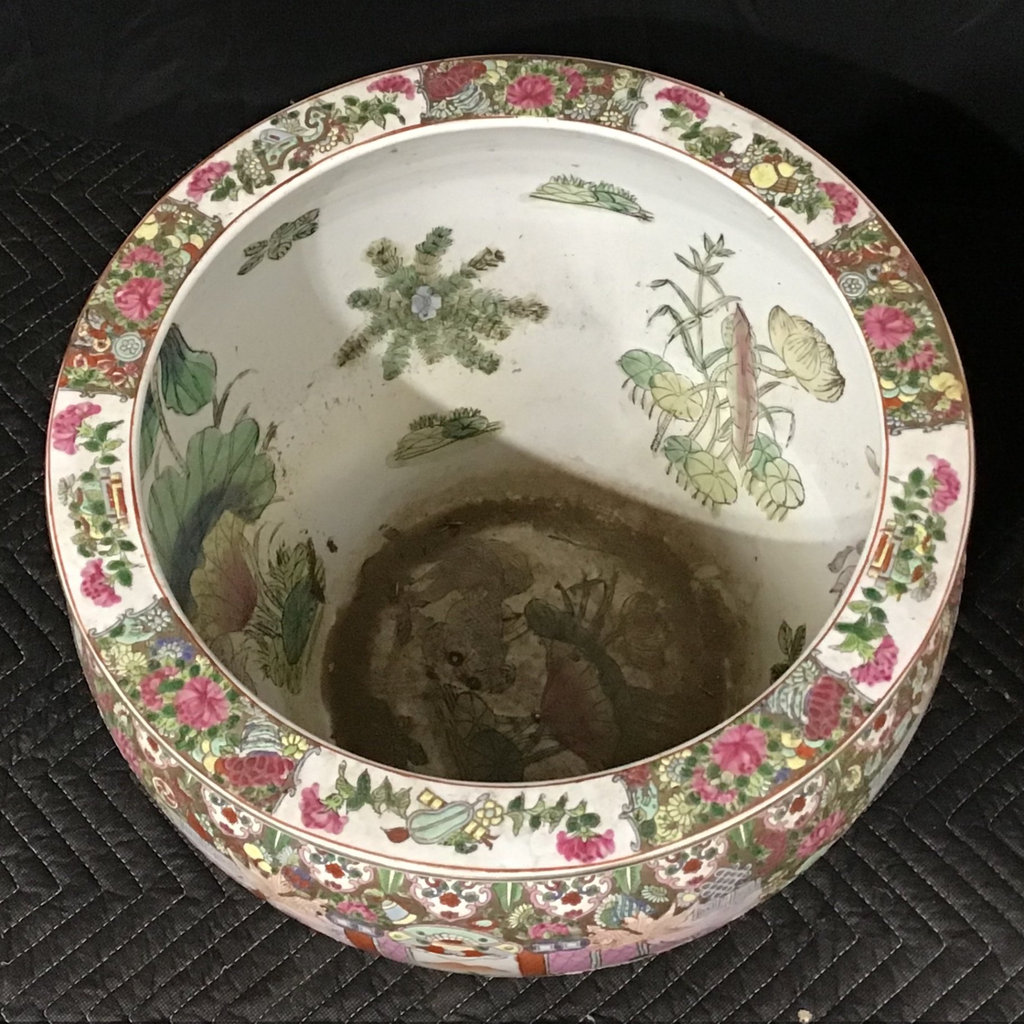 Chinese Rose Medallion Fish Bowls - image 2 of 9