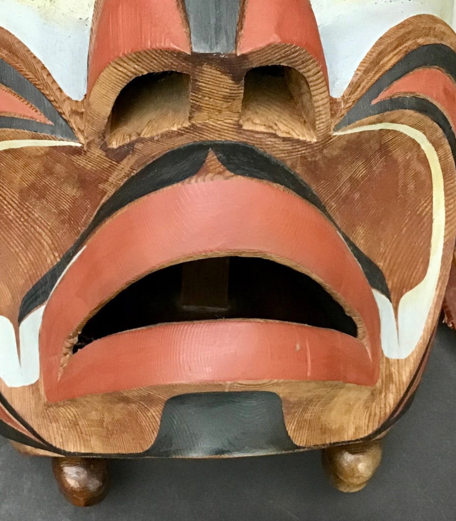 Hand Carved and Painted Indigenous Mask - image 4 of 4