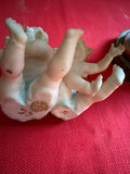 Religious figurine group: hand sculpture cradling a baby and a Tiffany cherub - thumbnail 3 of 4