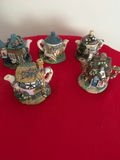 Lenox The Tea Garden Cottages miniature porcelain teapots - thumbnail 1 of 5