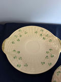 Belleek Ireland teapot with matching shamrock plate - thumbnail 2 of 3