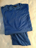 Blue tunic and scarf, green and blue embellished jerseys size1x - thumbnail 2 of 4