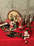 Christmas Decor: Santa figurines, tree, and candles - thumbnail 2 of 2
