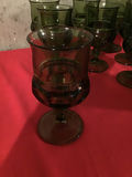 Set of green Stemmed Wine Glasses - thumbnail 2 of 2