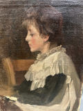 Young Girl Portrait Oil Painting on Canvas - thumbnail 2 of 5