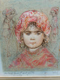 Edna Hibel Young Girl Lithograph Artist Proof  - thumbnail 3 of 4