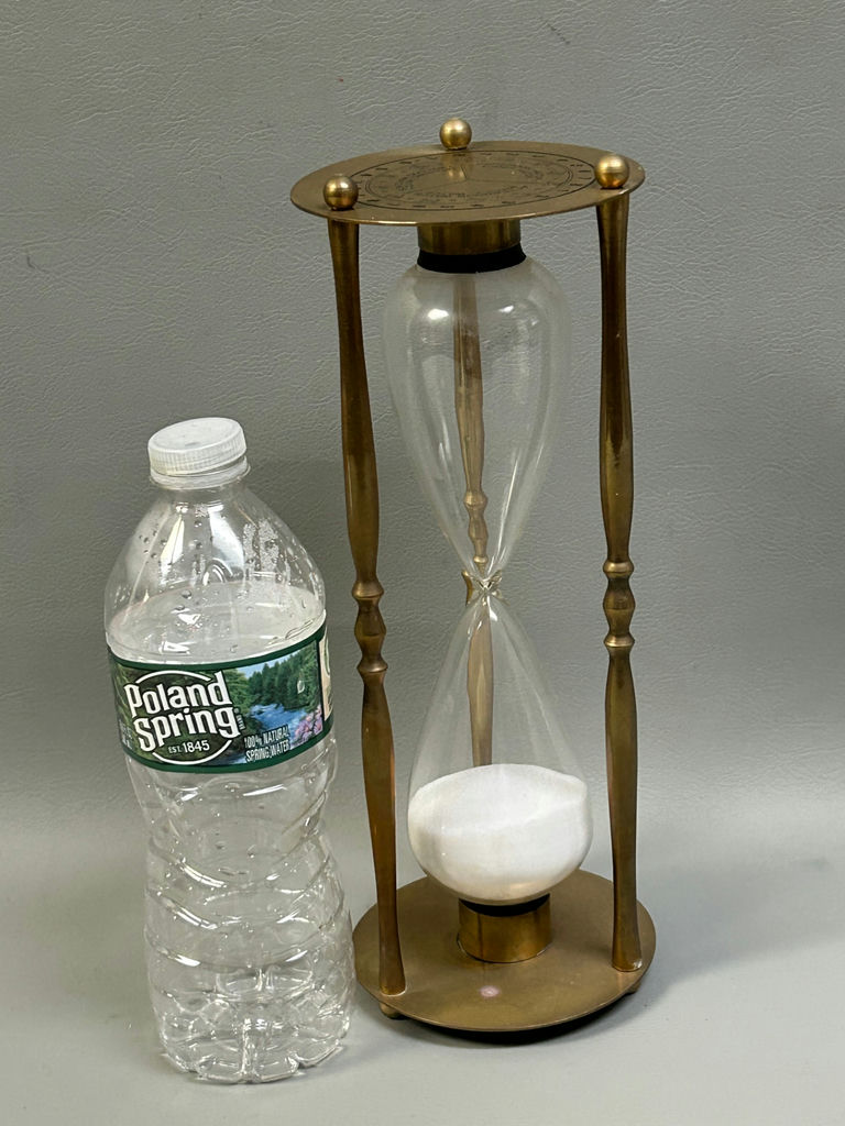 Vintage Brass Hourglass Sand Timer - image 2 of 5