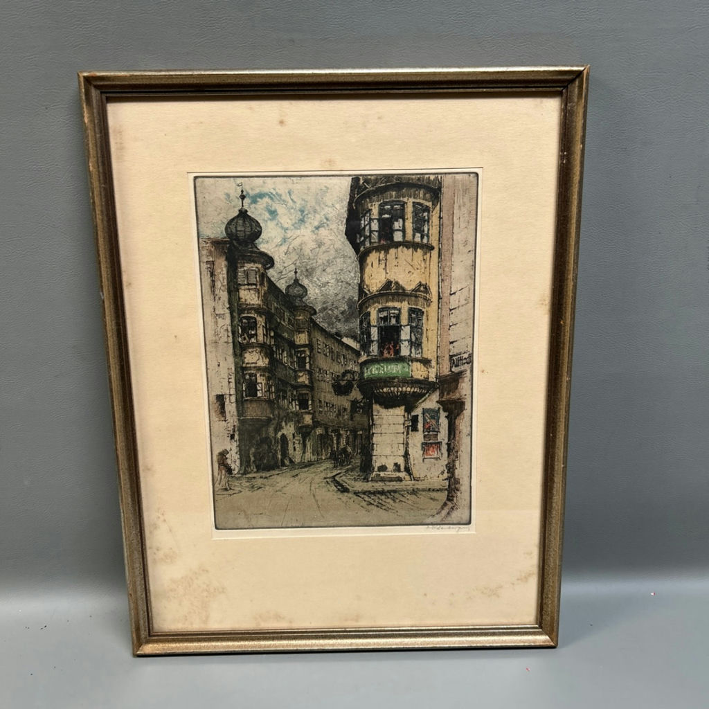 Josef Eidenberger Signed Etching  - image 1 of 4