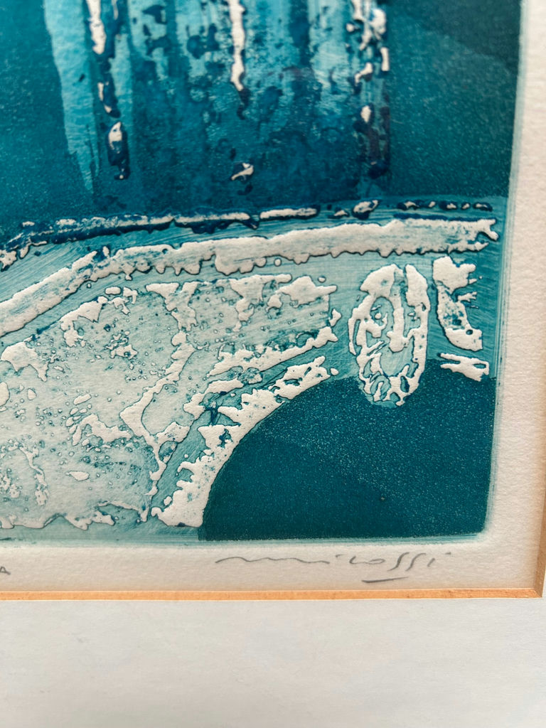 The Church of Miracles in Venice Signed Intaglio Aquatint  - image 2 of 4