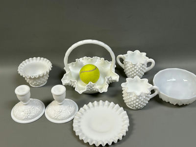Milkglass Ware - Image 1 of 6