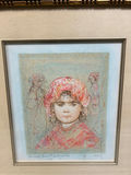 Edna Hibel Young Girl Lithograph Artist Proof  - thumbnail 2 of 4