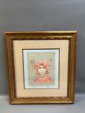 Edna Hibel Young Girl Lithograph Artist Proof - thumbnail 1 of 4