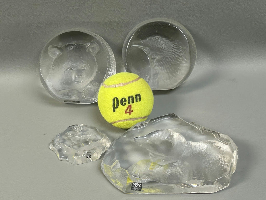 Signed Mats Jonasson Swedish Art Glass Sculptures  - image 2 of 6