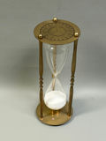 Vintage Brass Hourglass Sand Timer - thumbnail 1 of 5