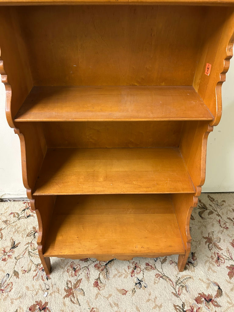 Birdseye Maple Scroll Bookcase   - image 6 of 6
