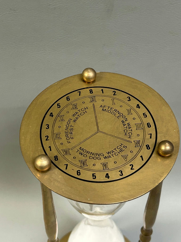 Vintage Brass Hourglass Sand Timer  - image 3 of 5