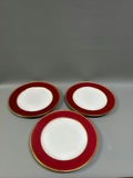 Minton Red Gold Trim Soup & Dinner Plates 8 Pieces - thumbnail 6 of 6