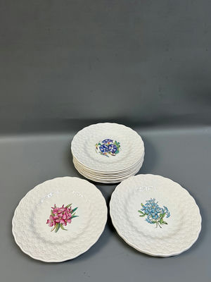 Spode "Bermuda Flowers" Luncheon Plates 12 - Image 1 of 5