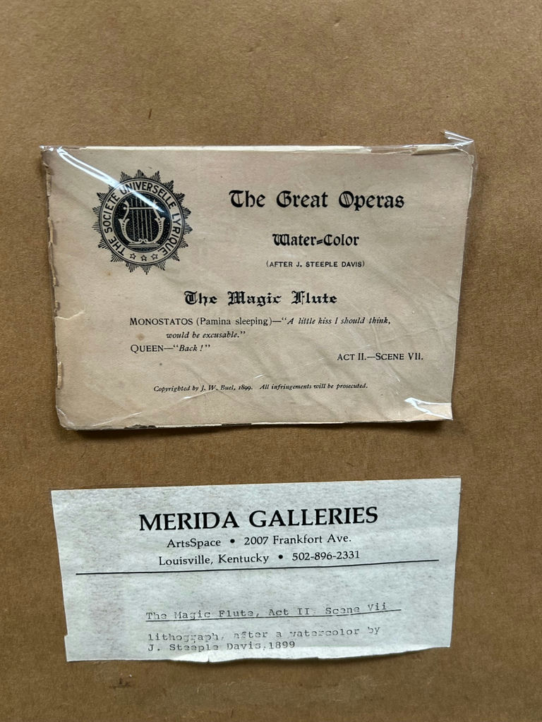 J. Steeple Davis "Magic Flute" Lithograph - image 4 of 5