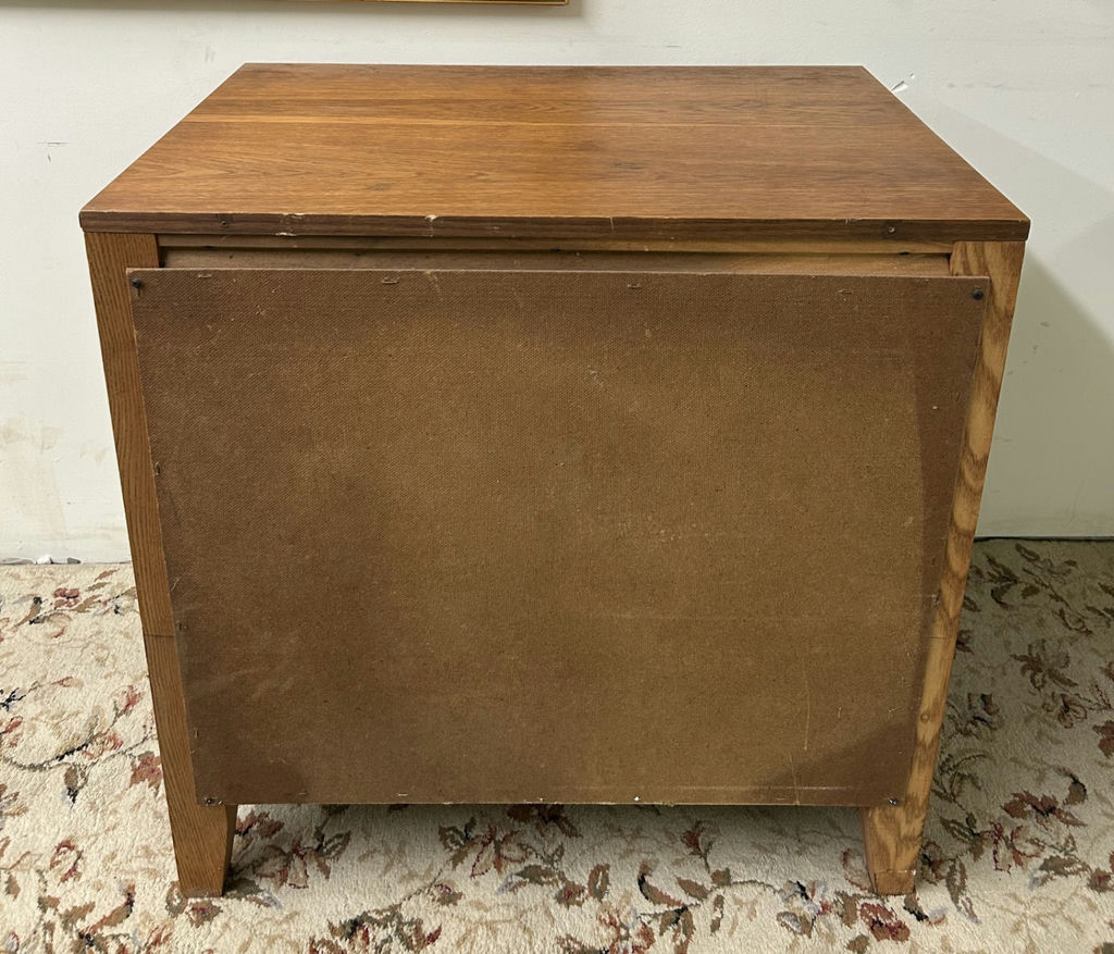 Three Drawer Oak Pull-Out Desk - image 7 of 7