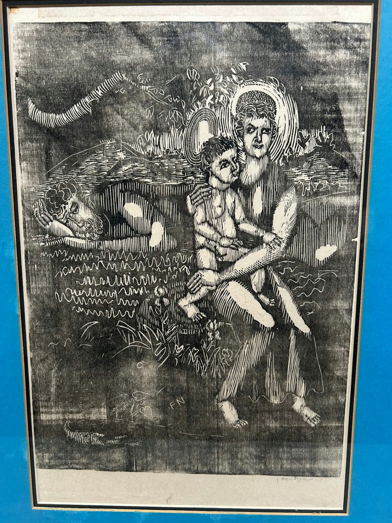 Fred Nagler 1891-1983 Pencil Signed Linocut  - image 2 of 4