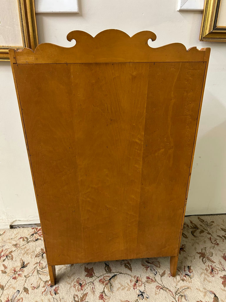 Birdseye Maple Scroll Bookcase - image 3 of 6