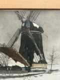 Bottema Tjeerd Dooiwer Dutch Winterscape Pencil Signed - thumbnail 4 of 6