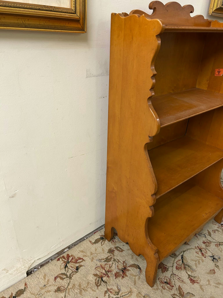 Birdseye Maple Scroll Bookcase   - image 4 of 6