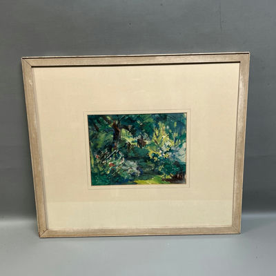 Maria Wickey American Poland 1897-1955 Original Watercolor Painting - Image 1 of 4