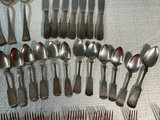 Assorted vintage flatware, forks, spoons, and knives - thumbnail 11 of 12
