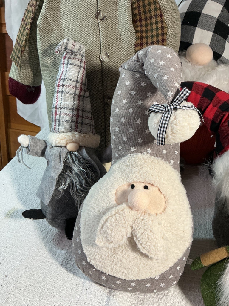 Wool Fabric Christmas Gnomes and Snowman Figurines - image 4 of 6