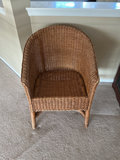Vintage wicker chairs (rattan) with cushions - thumbnail 6 of 7