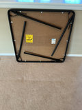 Samsonite folding square table with black vinyl top - thumbnail 3 of 4