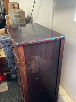 Vintage wooden dresser with multiple drawers - Image 1 of 5