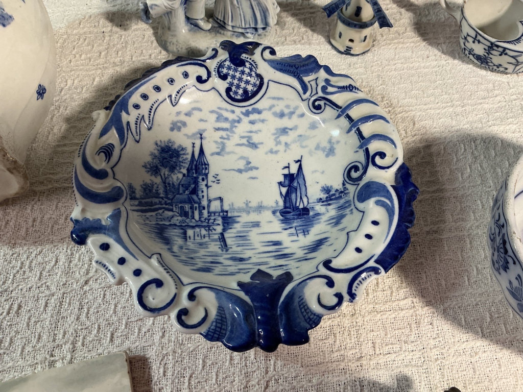 Blue and White Delftware Ceramic Collection - image 6 of 10