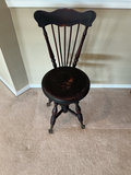 Antique Dark wood spindle-back chair with claw feet - thumbnail 6 of 6