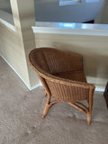 Vintage wicker chairs (rattan) with cushions - thumbnail 5 of 7